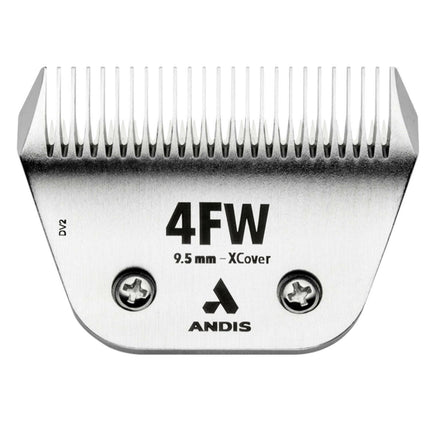 Andis Ceramic EDGE 4FW XCover Wide Blade - wide ceramic blade for Snap-On clippers, chrome-plated steel.