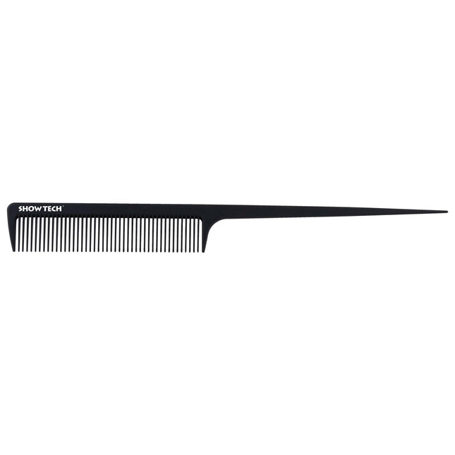 Show Tech Antistatic Carbon Needle Comb - professional carbon fiber comb with a pin, fine teeth.