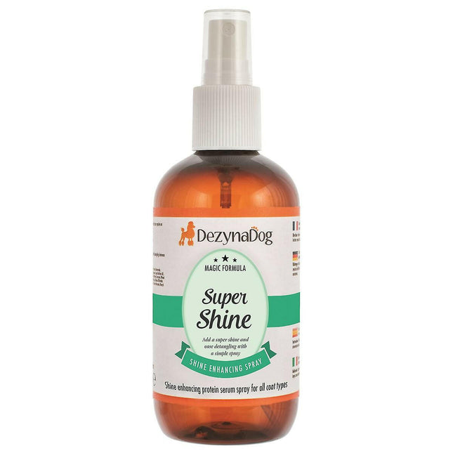 DezynaDog Super Shine Spray Serum - dog coat shining serum, in spray form.