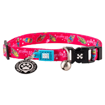 Max&Molly GOTCHA! Smart ID Cat Collar Magical - colorful collar for cats with a smart Tag pendant.