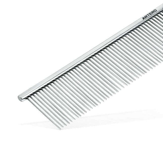 Artero Regular Volume Comb - large metal comb with medium tooth spacing, pins 35mm.