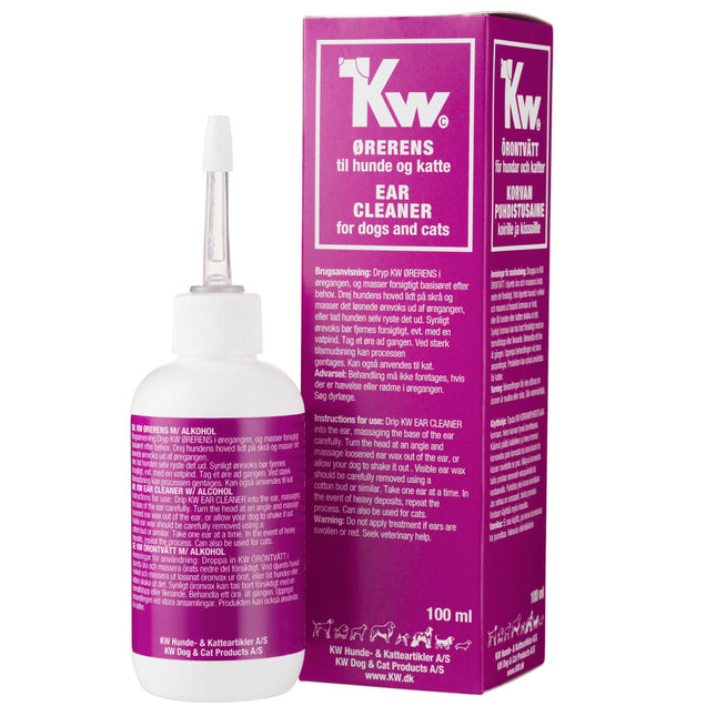 KW Ear Cleaner - ear cleaning solution for dogs and cats, with thymol.