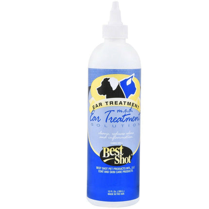 M.E.D. Herbal Ear Cleaner - ear care solution for pets with anti-inflammatory and antifungal properties.