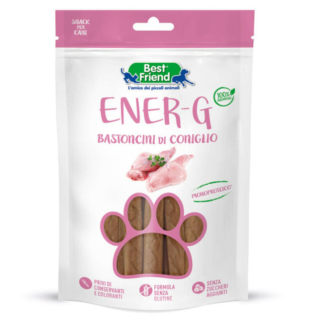 Best Friend Ener - G Rabbit Sticks - gluten-free, single-protein treats for dogs, made with rabbit.