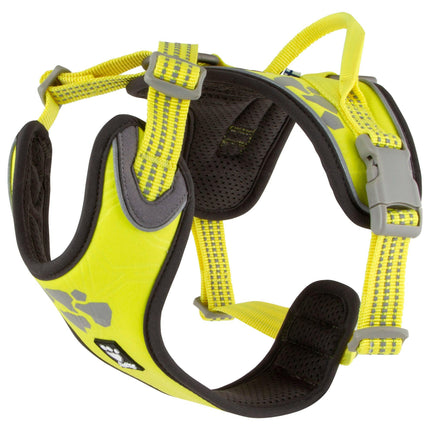Hurtta Weekend Warrior Harness Neon Lemon - harness for active dogs - 40 - 45cm.