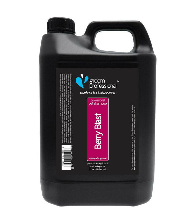 Groom Professional Berry Blast Shampoo - cleansing shampoo with blackberry and raspberry extract, suitable for all fur types, concentrate 1:10.