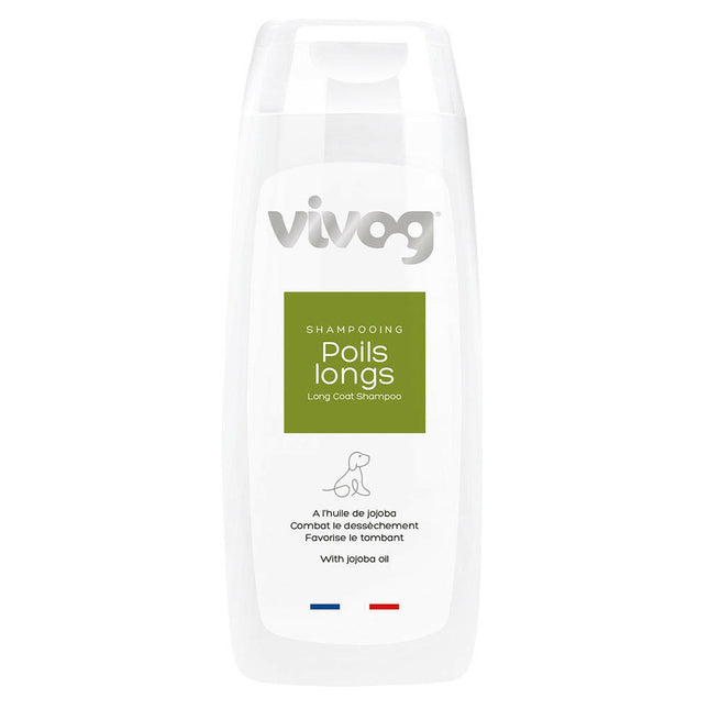 Vivog Long Hair Shampoo - shampoo for long-haired dogs, with jojoba oil.