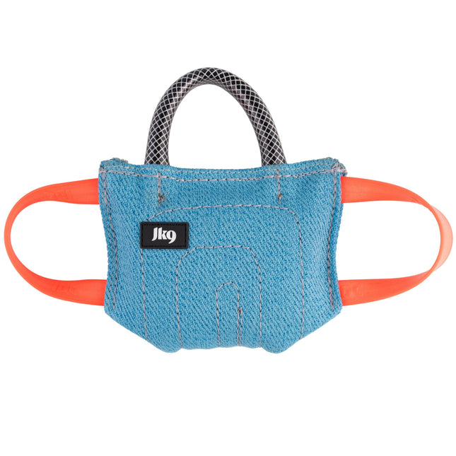 Julius - K9 Cotton Bitepad - strong cotton tug toy for dogs, with three handles.