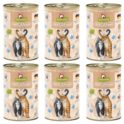 GranataPet DeliCatessen Veal Pur - grain-free wet food for cats, veal.