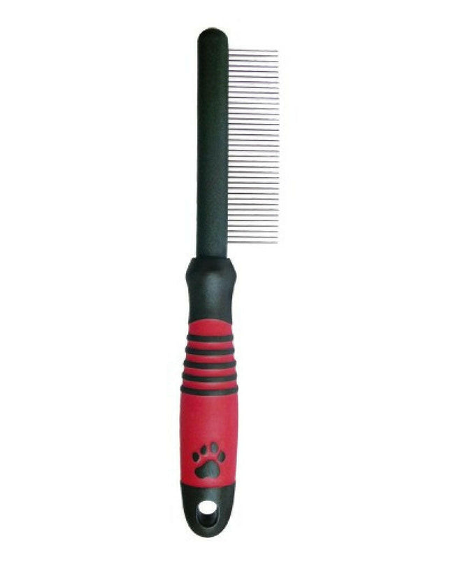 Ideal Dog Plastic Comb, Tooth Spacing.