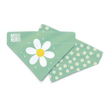 Max&Molly Reversible Bandana Margarite - dog bandana, double-sided, daisy pattern.