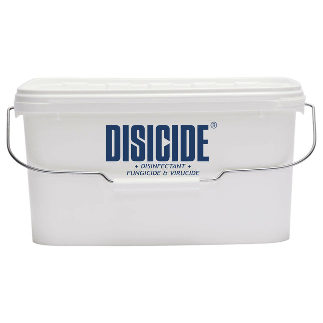 Disicide Disinfecting Plastic Bucket - container for disinfecting tools and accessories, made of plastic.
