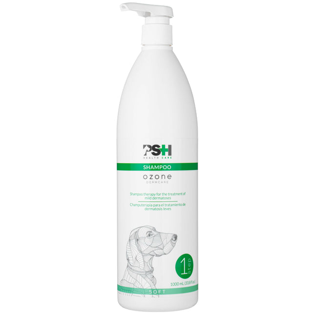 PSH Ozone Soft Shampoo - dermatological shampoo for dogs, for mild skin disease conditions.