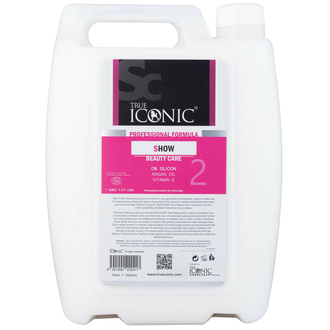 True Iconic Show Beauty Care - intensely moisturizing conditioner for long hair with argan oil and vitamin E - 4.5L.