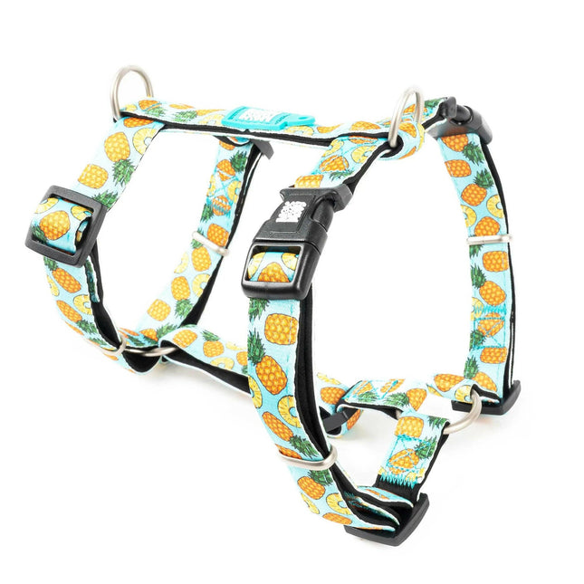 Max&Molly H - Pineapple Harness - colorful harnesses for dogs and puppies, adjustable.