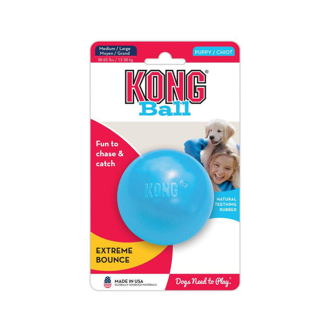 KONG Puppy Ball - rubber, soft ball for puppies, with a stuffing hole, - 8cm.