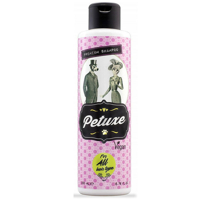 Petuxe All Hair Types Shampoo - vegan, universal shampoo for all coat types, for dogs and cats.