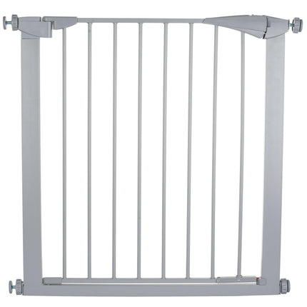 Flamingo Pet Gate Salus Grey - metal pet gate for dogs.