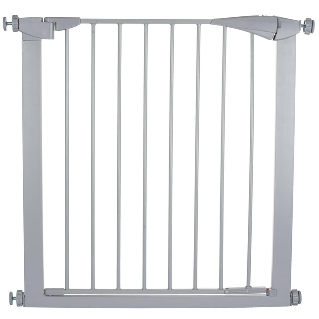 Flamingo Pet Gate Salus Grey - metal pet gate for dogs.
