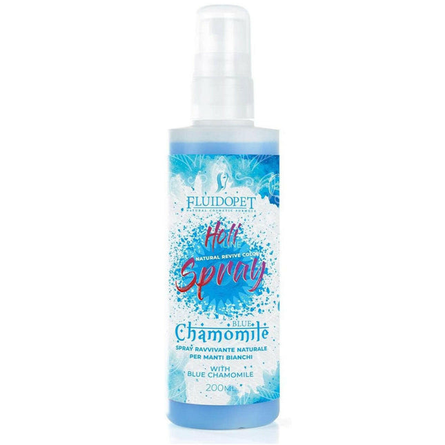 FluidoPet Holi Line Spray Blue Chamomile - nourishing spray for white and light fur.