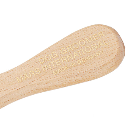 Mars Professional Grooming Brush - sturdy brush with metal pins and wooden handle.
