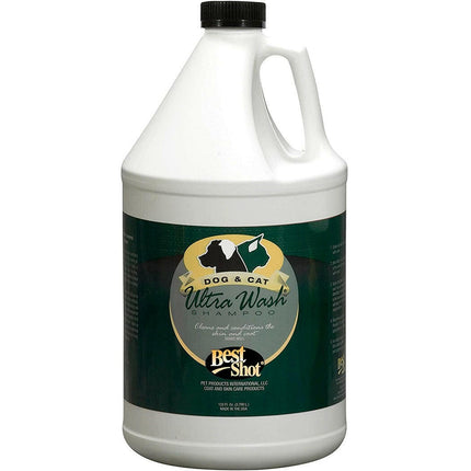Best Shot Ultra Wash Shampoo - conditioning, low-foaming shampoo for the initial, thorough wash of dogs and cats, concentrate 1:7.