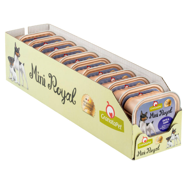 GranataPet Mini Royal Duck & Goose - grain-free wet food for small breed dogs, duck and goose.