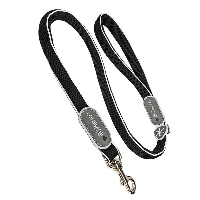 Coralpina Cinquetorri Leash Dark - lightweight mesh leash for dogs.