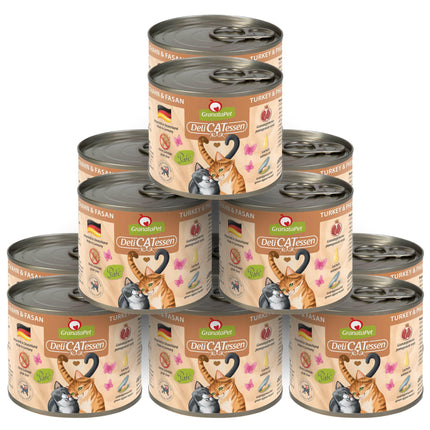 GranataPet DeliCatessen Turkey & Pheasant - grain-free wet food for cats, turkey and pheasant.