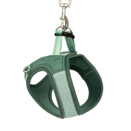 Max&Molly Air Vest Dog Harness Matrix 2.0 Jade - no-pull dog harness with QR identifier.