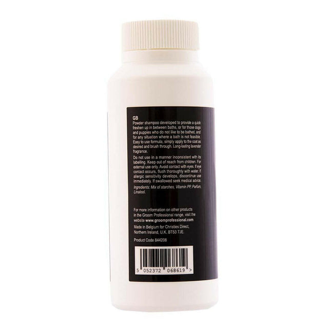 Groom Professional Perfect Hair Dry Shampoo - dry shampoo for dogs, in powder form.