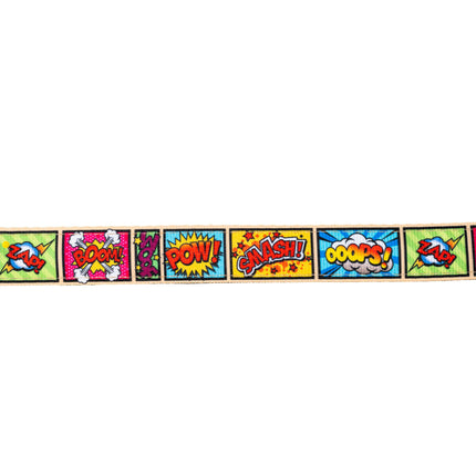 Max&Molly GOTCHA! Smart ID Cat Collar Comic - colorful collar for cats with a smart Tag pendant.