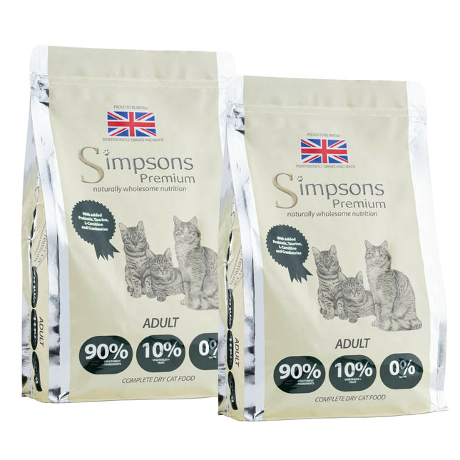 Simpsons Premium Cat Adult 90/10 Mixed Meat & Fish - food for cats, poultry, and fish.