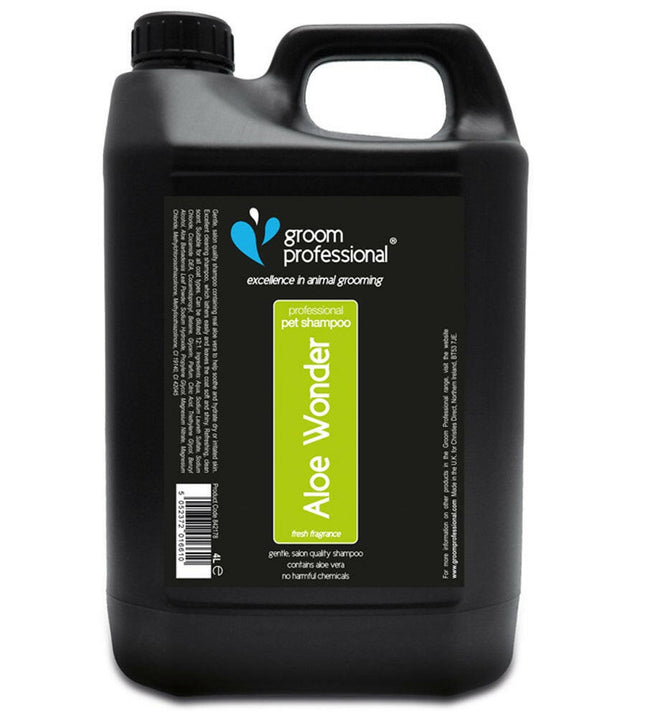 Groom Professional Aloe Wonder Shampoo - Aloe shampoo for dry and irritated skin of pets.
