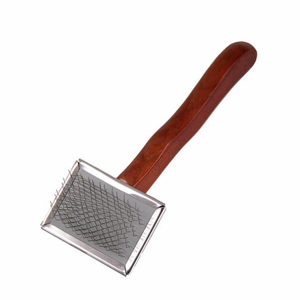 DezynaDog Soft Flat Slicker Small - small flat slicker brush for poodles.
