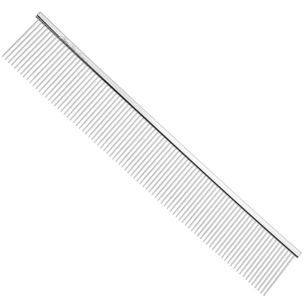 Chris Christensen Buttercomb #505 All Coarse 8.5 - sturdy, metal comb with medium tooth spacing.