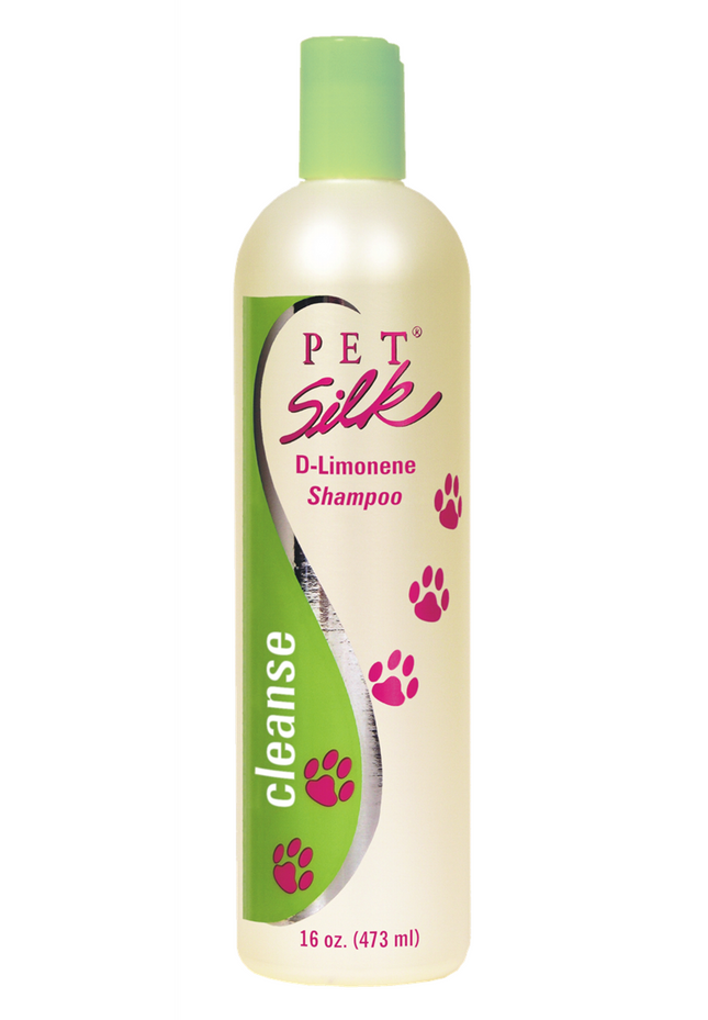 Pet Silk D - Limonene Shampoo - flea and tick repellent shampoo for dogs, soothes irritation from bites, concentrate 1:16.