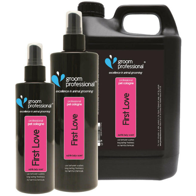 Groom Professional First Love Cologne - scented toilet water for dogs.