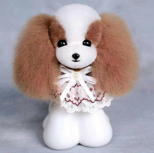 Mr. Jiang Teddy Head Hair - interchangeable fur for the Teddy grooming head, brown.