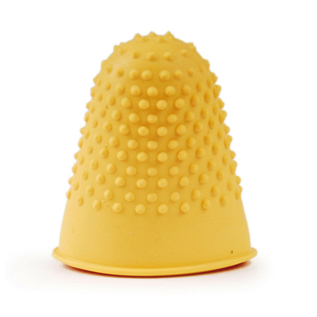 Rubber trimming finger size L yellow - 1 piece.