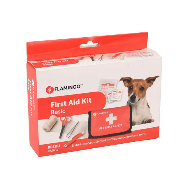 Flamingo First Aid Resku Basic - First Aid Kit for Dogs and Cats.