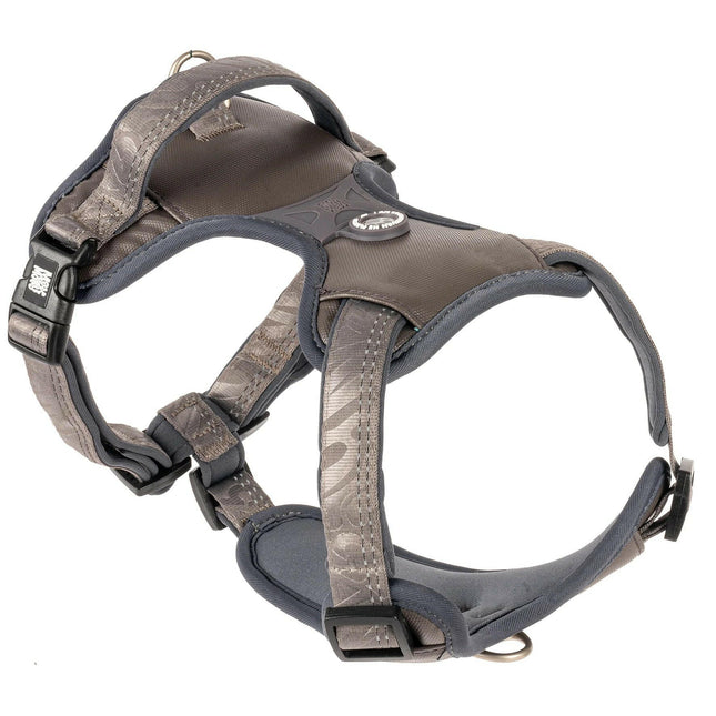 Max&Molly Sport Harness Matrix 2.0 Stone - adjustable harness for dogs, with QR identifier.