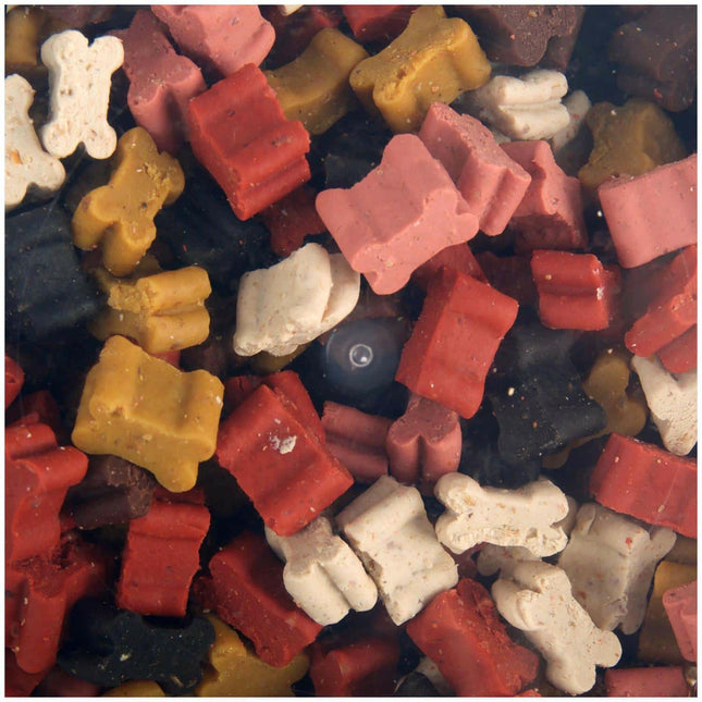 Flamingo Chew'n Snacks Mini Bones Mix - training treats for dogs, in various flavors.