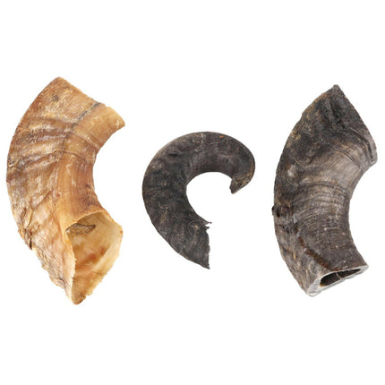Flamingo Natural Snack Lamb Horn - natural treats for dogs, lamb horns.