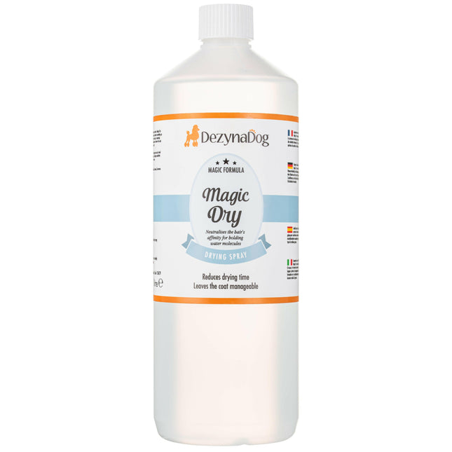DezynaDog Magic Dry Spray - drying spray that speeds up fur drying.