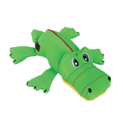 KONG Cozie Ultra Ana Alligator L - durable plush toy for dogs, alligator with rattle and squeakers.