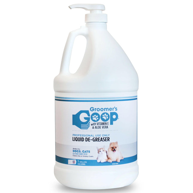 Groomer's Goop De-Greaser Liquid - degreasing liquid for dog and cat fur, removes stains and unpleasant odors.
