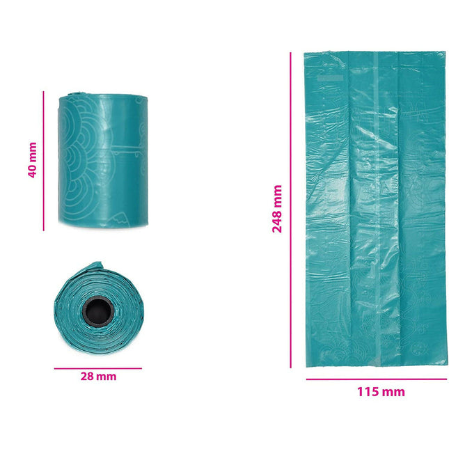 KONG Mini HandiPOD Pick Up Bag Refills 4x10 pcs - biodegradable, small dog waste bags.
