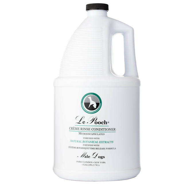 Les Poochs Le Creme Rinse Conditioner (Men's) - luxurious, gentle conditioner for long-haired dog breeds, concentrate 1:4.