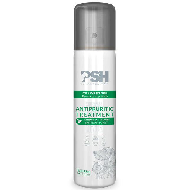 PSH Antipruritic Treatment - itching relief spray for dogs and cats.